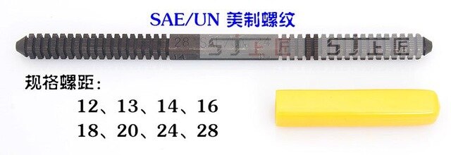 HTL TOOLS METRIC, BSW/BSF, SAE/UN,BSP/PE Thread Restoration Repair File Cleans Damaged Threads: SAE UN