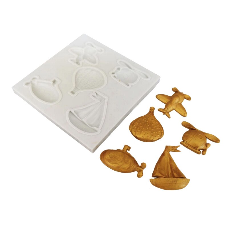 Auto Flugzeug Schiff Rakete Silikon Zucker Schimmel Cupcake Schokolade Backform Fondant Kuchen Dekorieren Werkzeuge