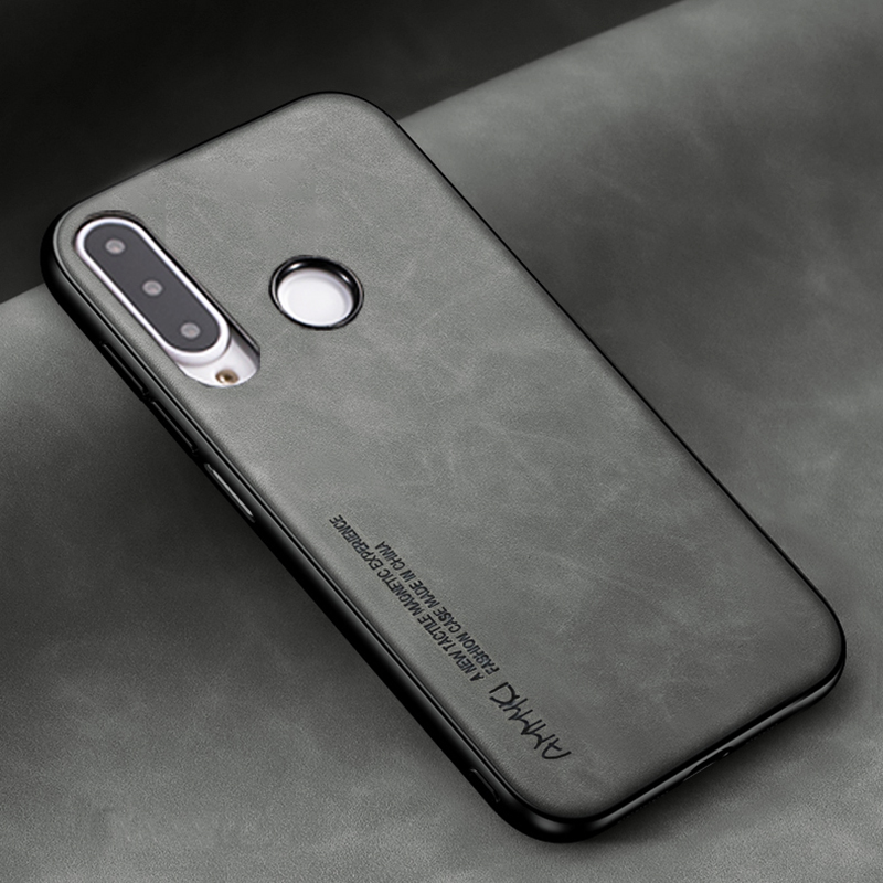 Funda de cuero suave a la para Huawei P30 Lite Nova 4 enjoy Max funda de silicona PU para Huawei Honor 8X 20 Max Lite Note 10: Mezclilla / Negro