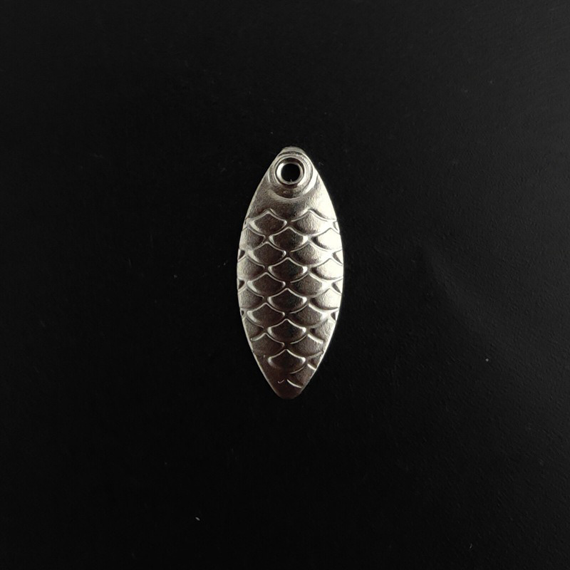 Hoja de señuelo de pesca de Metal 20 piezas, surtido de anillos giratorios de pescado de escamas doradas y plateadas, cuchara de pesca artesanal, accesorio de herramienta de aparejos de cebo: YELLOW