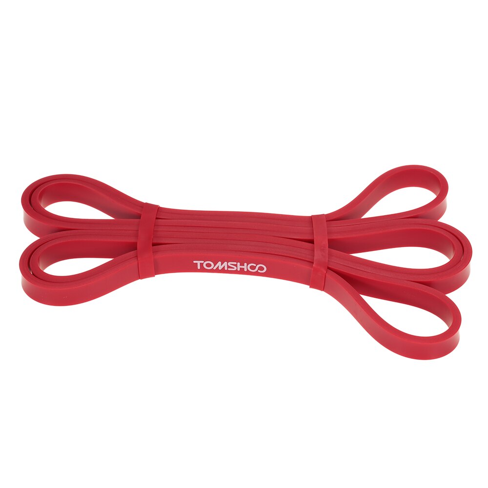 TOMSHOO Resistance Bands Elasticas para ejercicio pull up assist Bands Elastic for Fitness Workout Sport Exercise Equipment: 1pcs Red