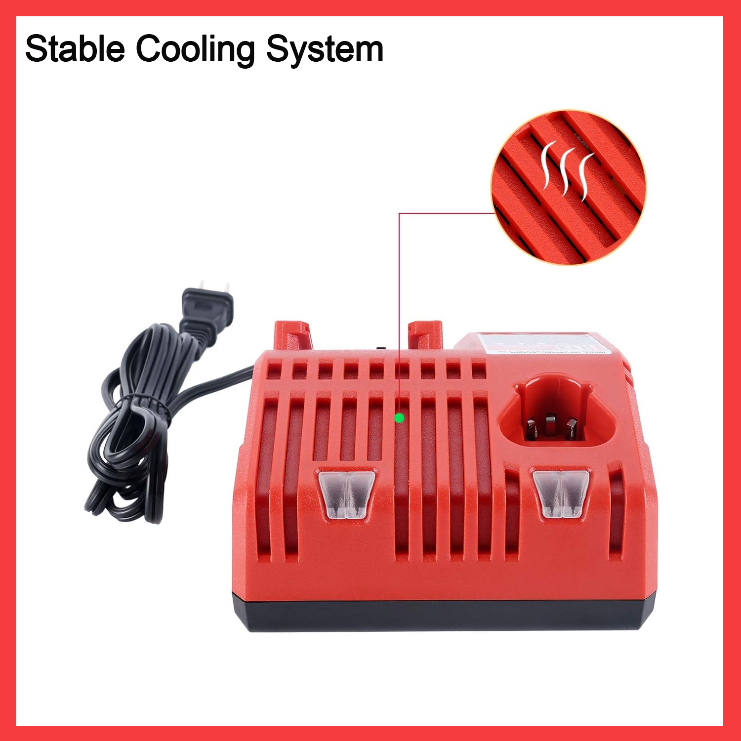 100V-240V Battery Charger For Milwaukee M18 Battery EU AU UK US Plug Charger For Milwaukee 18V Cordless Power Tools