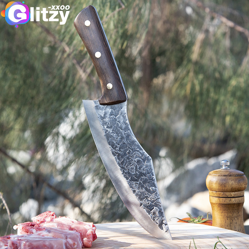 Forging Boning Knife Japanese Full Tang Handle Knife Handmade Steel Kitchen Boning Knives Chef Slicing Utility Santoku Cleaver
