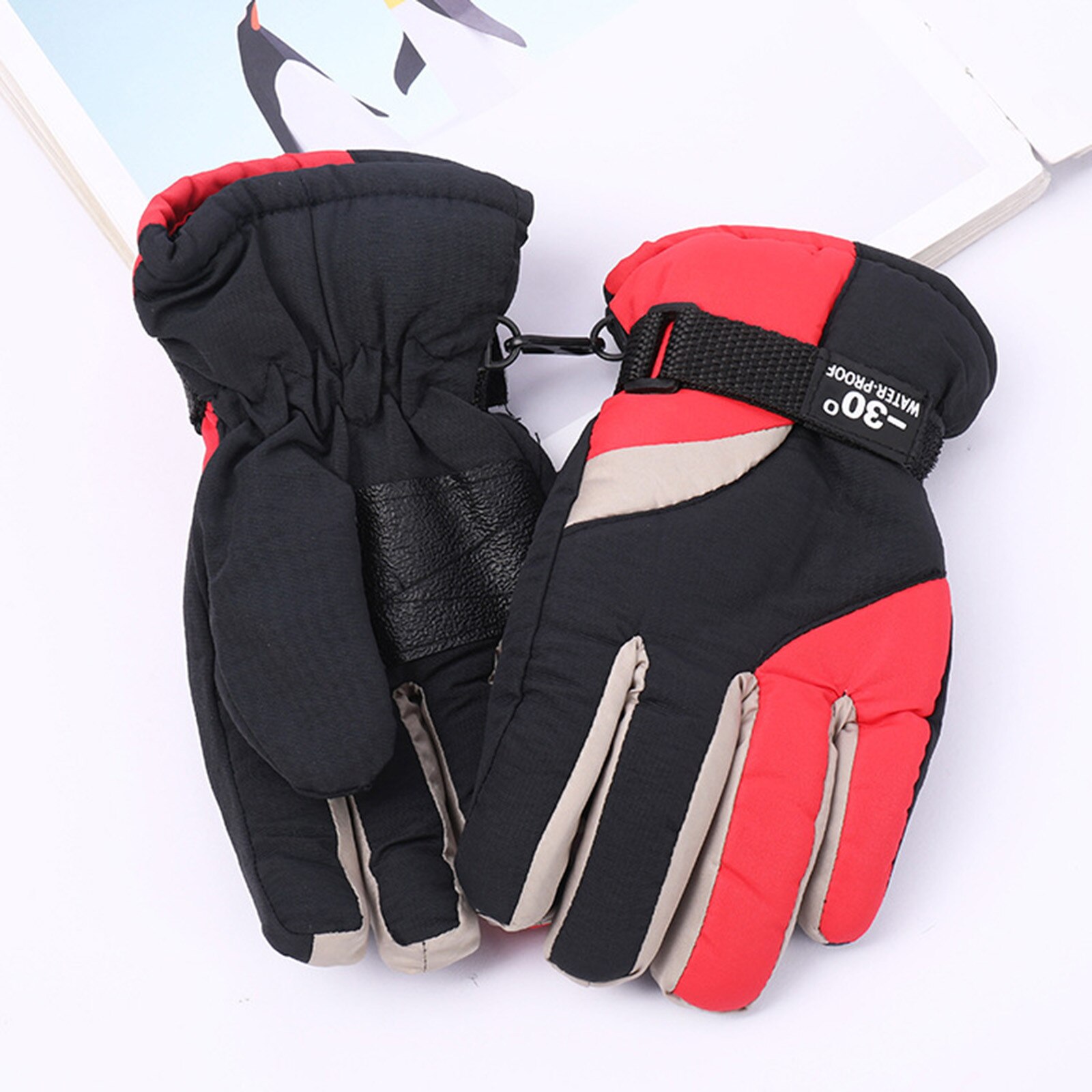 Winter Handschuhe Für freundlicher Jungen Mädchen Schnee Winddicht Fäustlinge Radfahren Fahrrad Fahrrad draussen Camping Sport Ski Warme Handschuhe 19-24 monat
