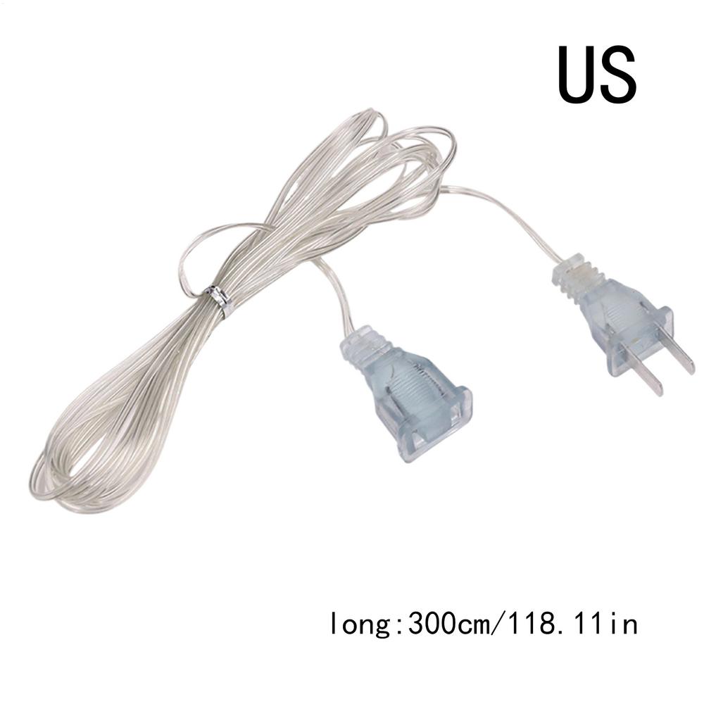 Cable de extensión Cable de alimentación fino de 10 pies Cable de extensión 220V Accesorios de iluminación finos Cables Cable de extensión Extensor de cable eléctrico: Grey