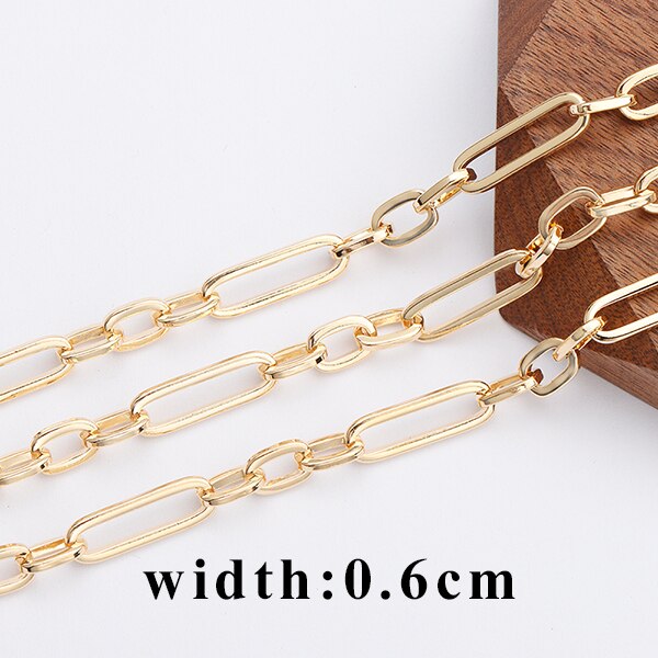 YEGUI C131,jewelry accessories,diy chain,18k gold plated,0.3 microns,jewelry making,diy bracelet necklace,hand made,1m/lot: C13102