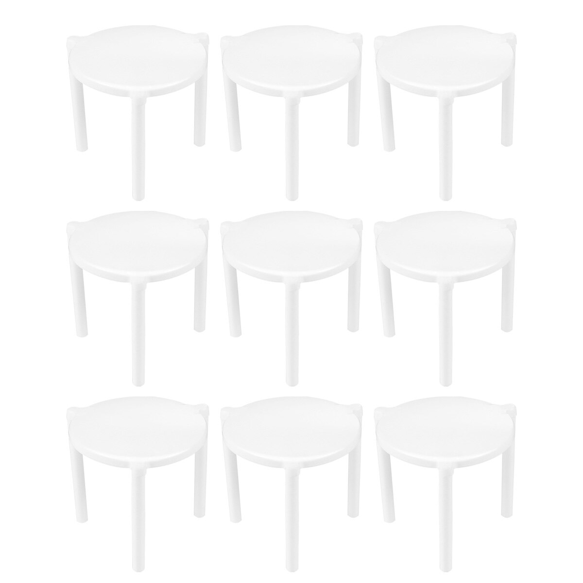 100pcs White Plastic Pizza Stand Pizza Saver Stand Tripod Stack for Takeaway
