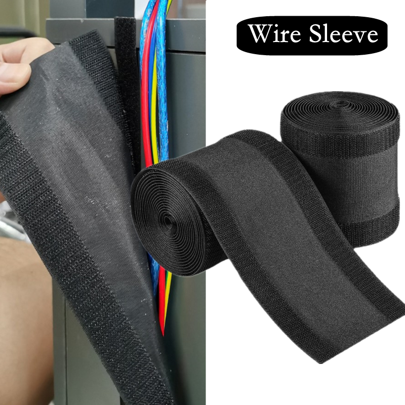Kabel Cover Wire Cord Concealer Mouwen Protector Nylon Zwart Voor Floor Tapijt Organisatoren Opslag Bureau Draad Kabel Cover