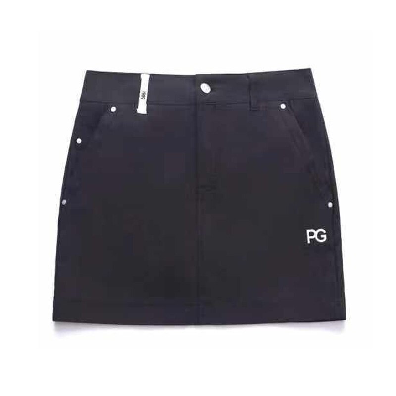 Dames Pg Golf Rok Vrouwen Casual Sport Rok Wit En Zwart Kleuren: Black / L