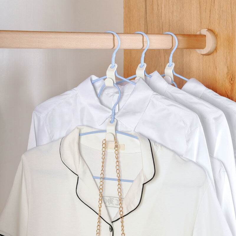 Ganchos conectores para perchas de ropa en cascada, organizador de ahorro de espacio, 1/10 piezas, C1
