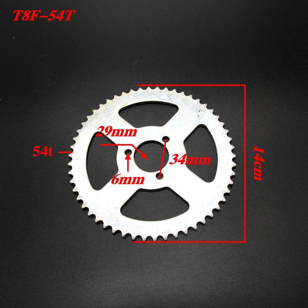 Universal 54 Tooth 54T Rear Sprocket Fit For Mini Moto ATV Quad Dirt Pit Pocket Bike