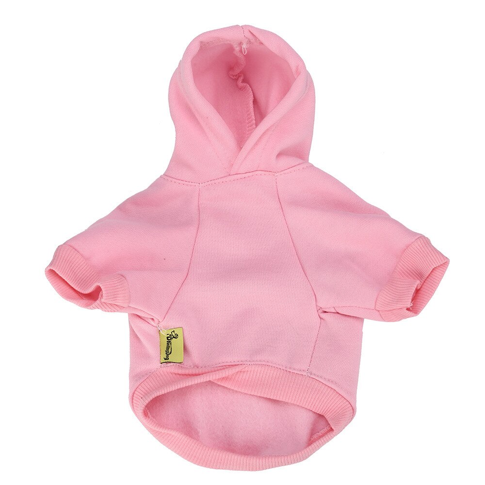 Adidog-ropa de invierno para mascotas, sudaderas pequeñas y de perro de talla mediana, sudadera para cachorros, Chihuahua #5: Rosa / L