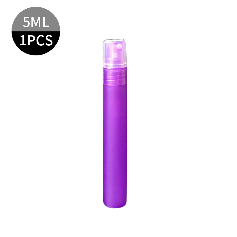5ml lyserøde hvide blå klar plast parfume spray flaske prøve tåge sprayer forstøver parfume flaske: 3