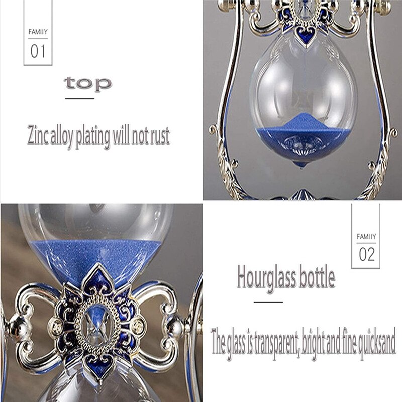 Hourglass 15 Minutes Timer Hourglass, Hourglass Kitchen Timer, Children's Home Desk Decoration Christmas Birthday