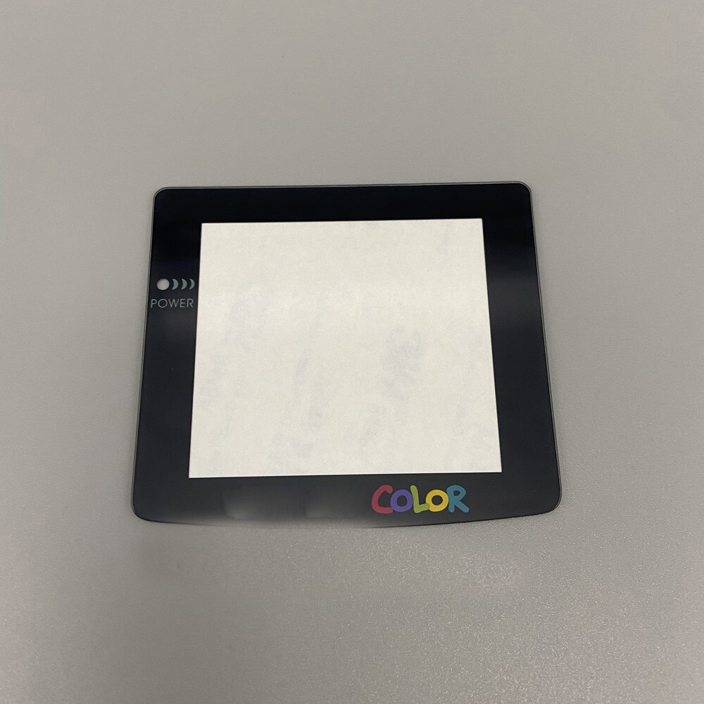 Lentille en verre de pour écran LCD IPS 2.6 pouces GBC, coque de maison découpée: Black