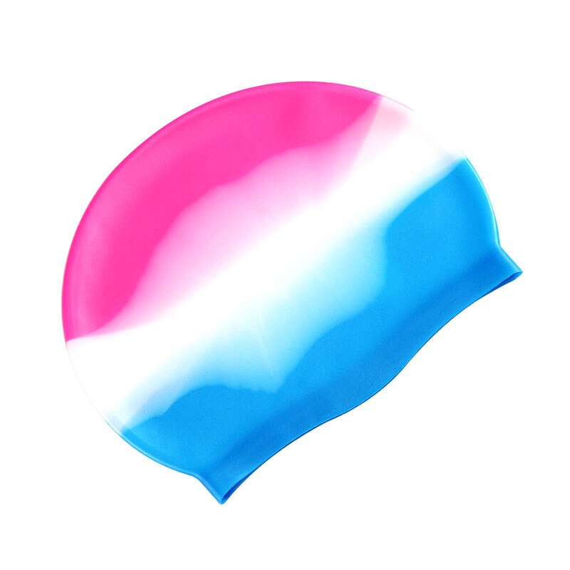 Nowy projekt dorosłych wodoodporne czepki kąpielowe silikonowe czepek pływacki mężczyzna kobiet duże rozmiary cukierkowe kolory czepek kąpielowy nosić kapelusz: styl 4