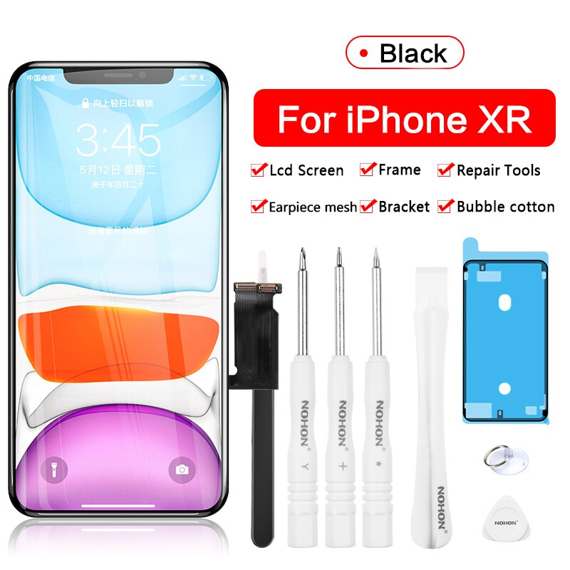 NOHON Display A CRISTALLI LIQUIDI Per il iPhone X 7 6 6S 8 Più pantalla schermo di Visualizzazione Dello Schermo 3D Sostituzione Touch Digitizer Assembly cristalli Liquidi del telefono AAAA + +