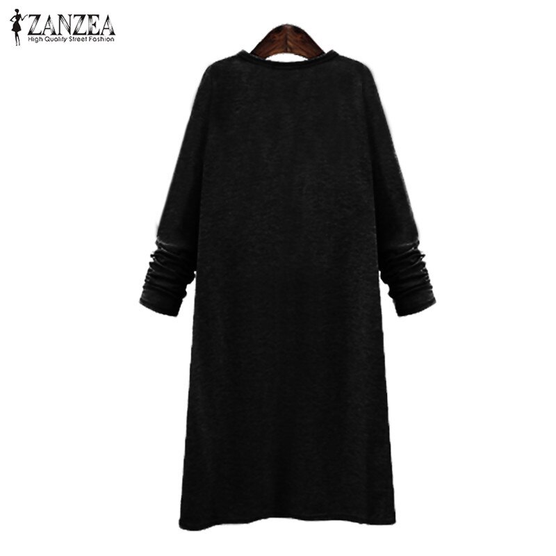 Poncho de talla grande zanzea, cárdigan para mujer, chaquetas largas para mujer, abrigos abiertos, capa, camisas casuales de otoño para mujer.