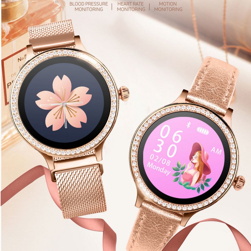 M8 Smart Horloge Vrouwen Polsband IP68 Waterdicht Lady Smart Band Hartslagmeter Fitness Tracker Gezondheid Armband Horloge