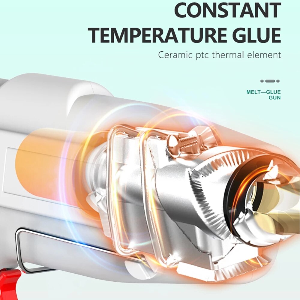 Traumat Glue Gun With Bullets Metal Mini Industrial Heat Exchanger Thermal Sealant Guns Melt Adhesive Tools For Home DIY