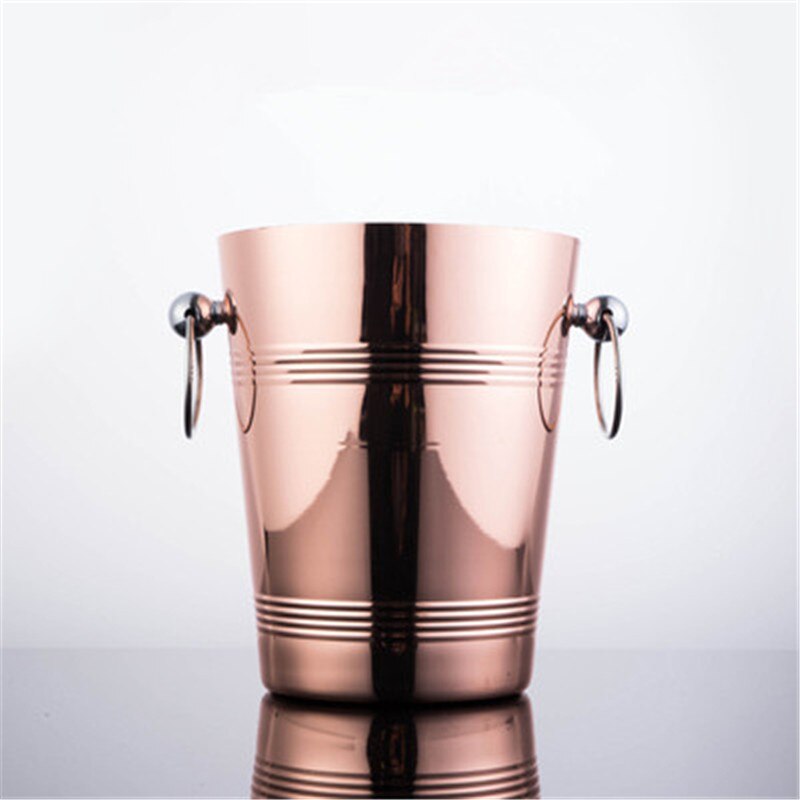 Stainless Steel wine ice Bucket Chiller golden Wine Bottle Cooler Champagne Beer Chiller Ice Barrel Silver Gold whiskey rack