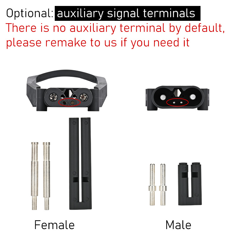 Large Current Connector Forklift Connector Battery Power Quick Plug 80/160/320Amp DC12V 24V 48V 72V Electric Vehicles Charging