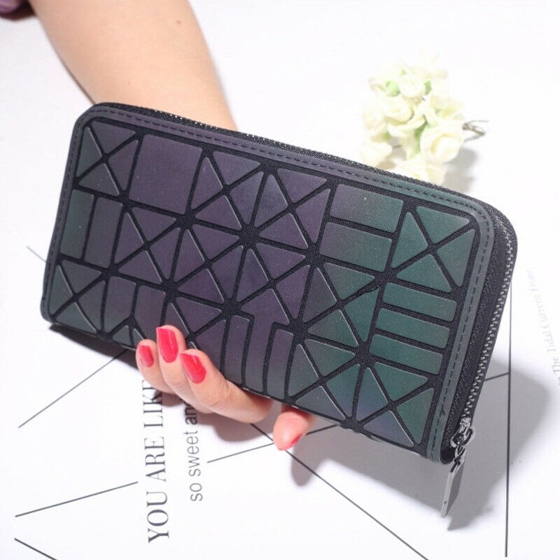 Leather Zip Clutch Women Phone Card Holder Large Capacity Wallet Pocket