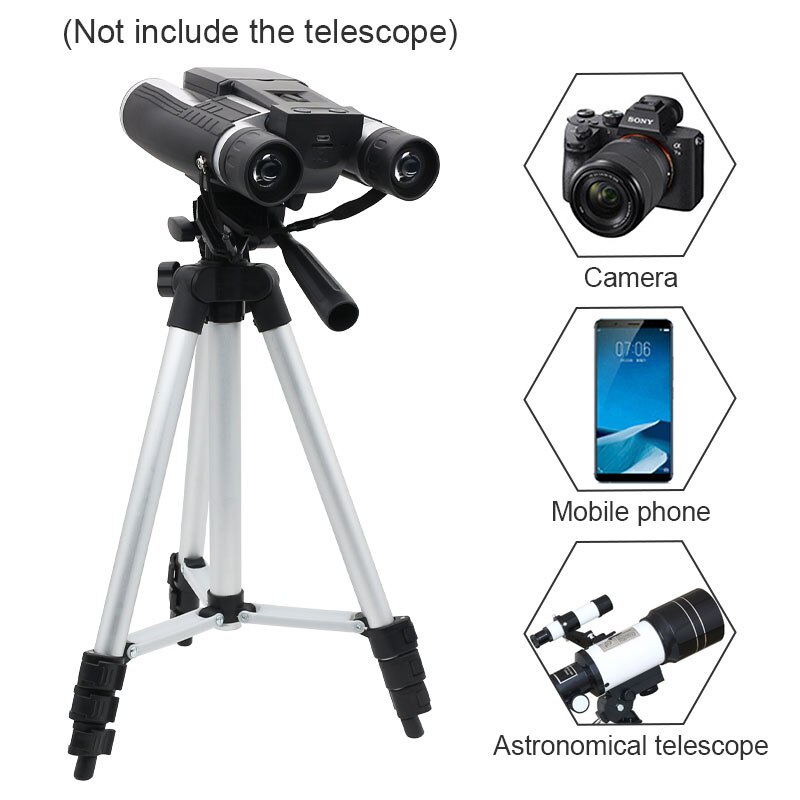 Foldable 102cm 150cm Aluminum Alloy Floor Tripod Telescope Camera Tripod Adjusted Mobile Phone Bracket Live Stand 1/4" Mounting