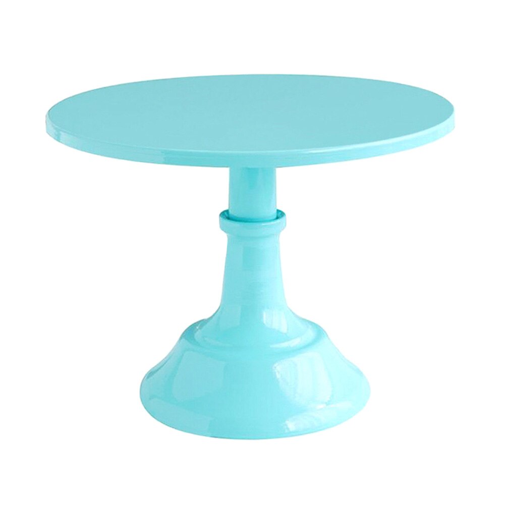Bolo quente expositor sobremesa cupcake servindo placa redonda 10 Polegada para festa de casamento d6: Azul