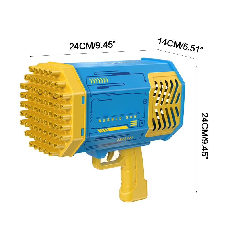 Bubble Toy Bubble Machine con 69 fori per bambini novità Summer Yard Play Gift