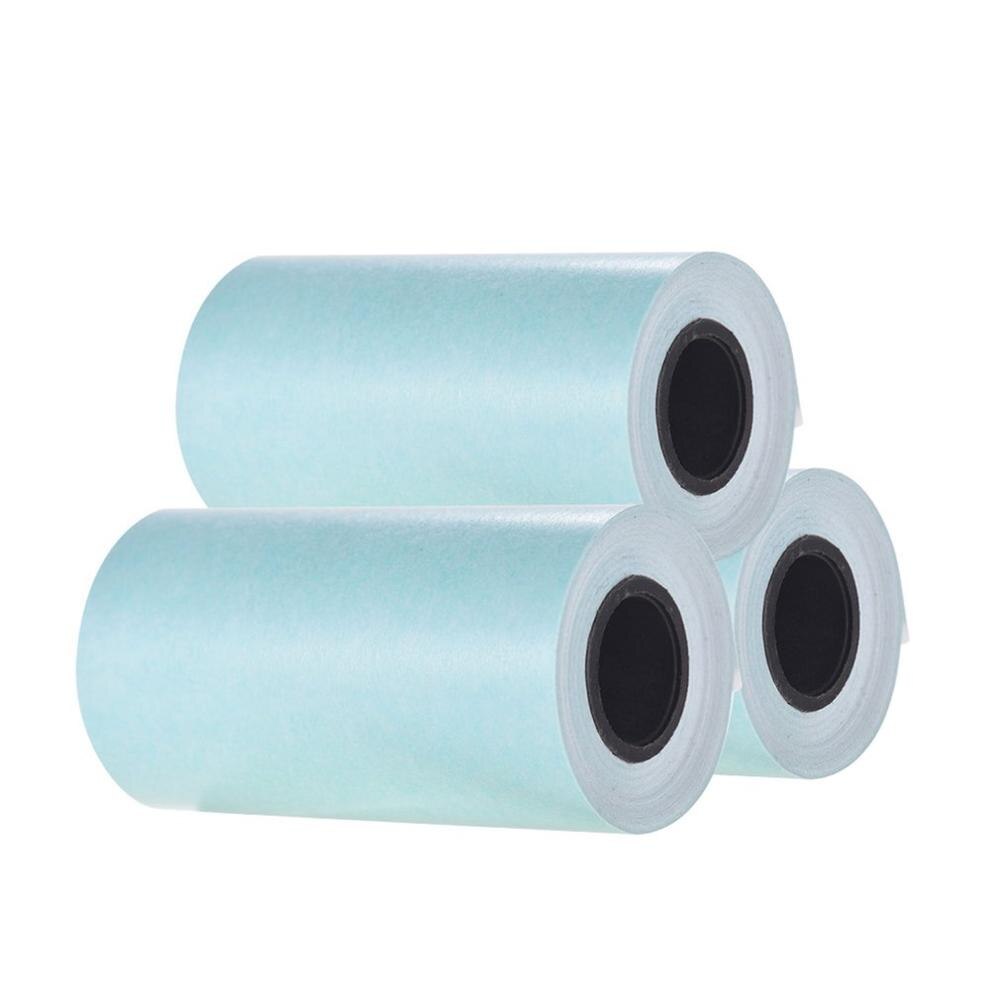Rouleau de papier autocollant auto-adhésif pour imprimante thermique de poche, impression directe, 3 pièces