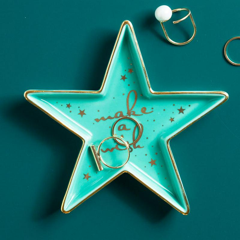 Nordic Stijl Sieraden Ketting Gerechten Keramische Snack Snoep Opslag Trays Thuis Bruiloft Decoratie Platen Ambachten Fotografie Props: 5