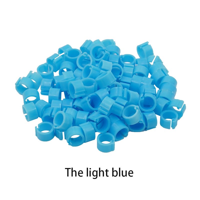 100 Stuks Vogels Voeten Ring Plastic Clip Ringen voor Vogels Duif Kwartel Voetring Boerderij Dier Carrier Duif Accessoires Vogel benodigdheden: Goud
