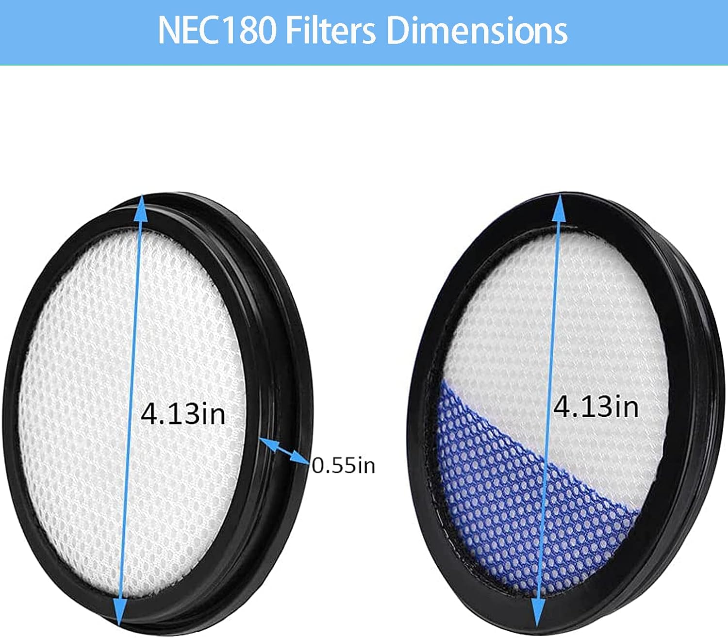 Eureka Filter For RapidClean Pro Cordless Stick Vacuum Cleaner NEC180 NEC185 NEC186 NEC190 Parts Replacement Home Appliance