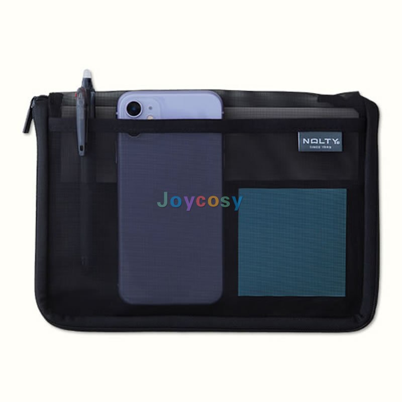Japan Nolty Notebook Pouch A5/B6 Size Cover Met Card Pocket Pen Houder, multi-Functionele Portfolio Ritssluiting Case