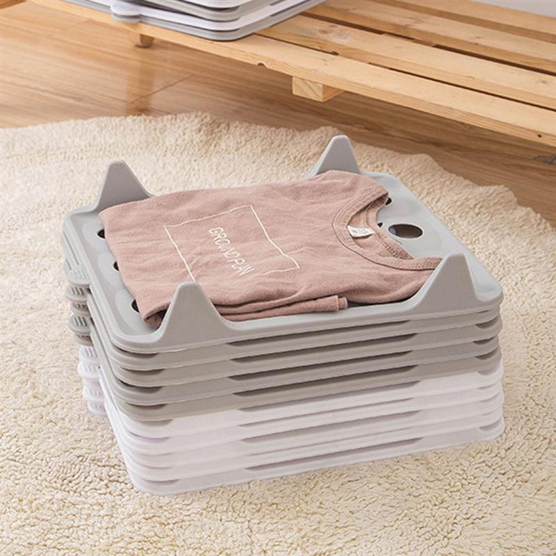 5pcs Fast Clothes Folding Boar Lazy Folding Clothes Organize T Shirt Folder Board Clothing Dividers Stackable Folding Board