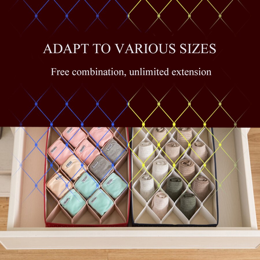 Divisori per cassetti fai-da-te organizzatore di stoccaggio per cassetti regolabile per disordine posate da cucina comò strumenti per il trucco calze cassetti per ufficio