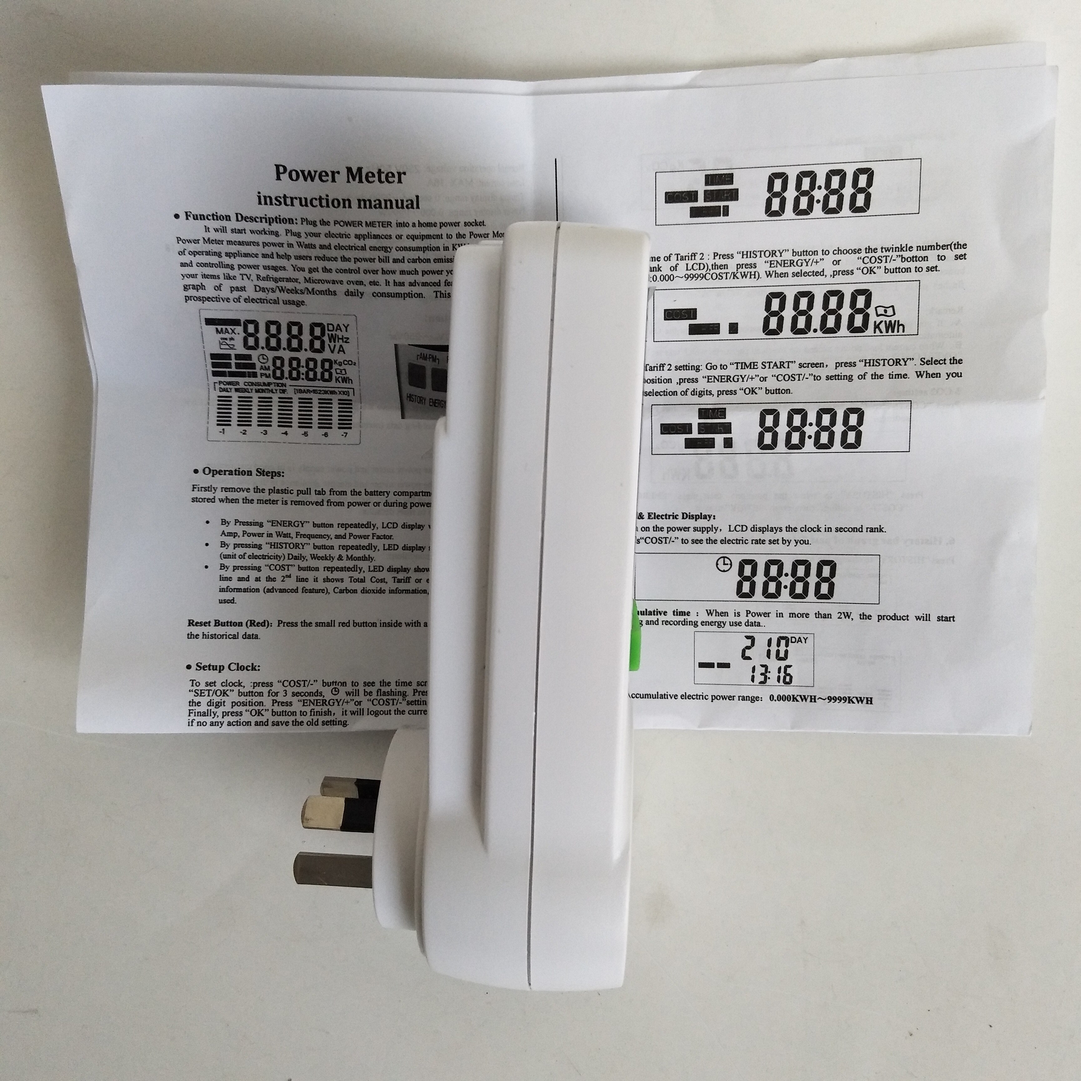 Australian Plug In Digital Voltage Wattmeter Power Analyzer Electronic Power Meter Energy Meter Automatic Kwh Power Switch