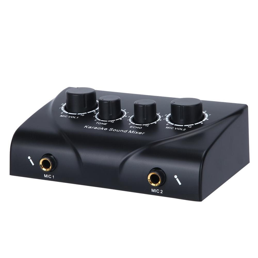 Karaoke Sound Mixer Professionele Audio Systeem Draagbare Mini Digital Audio Sound Karaoke Machine Echo Mixer Systeem