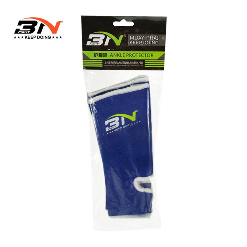 Muay thailändisch Boxen Fitness Socken Nylon Knöchel Schutz Abdeckung Füße Klammer Fuß Unterstützung Hebe Laufende Basketball Sicherheit Riemen Getriebe: Blau / M