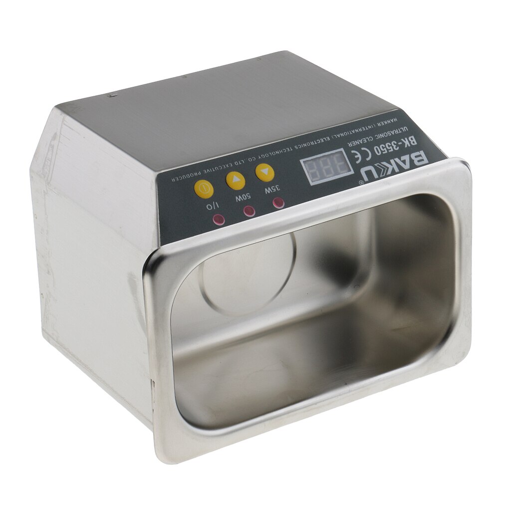 CE Approved Digital Ultrasonic Cleaner Cleaning Machine for Jewelry Watch Denture Electronic Parts - 40KHz 35/50W