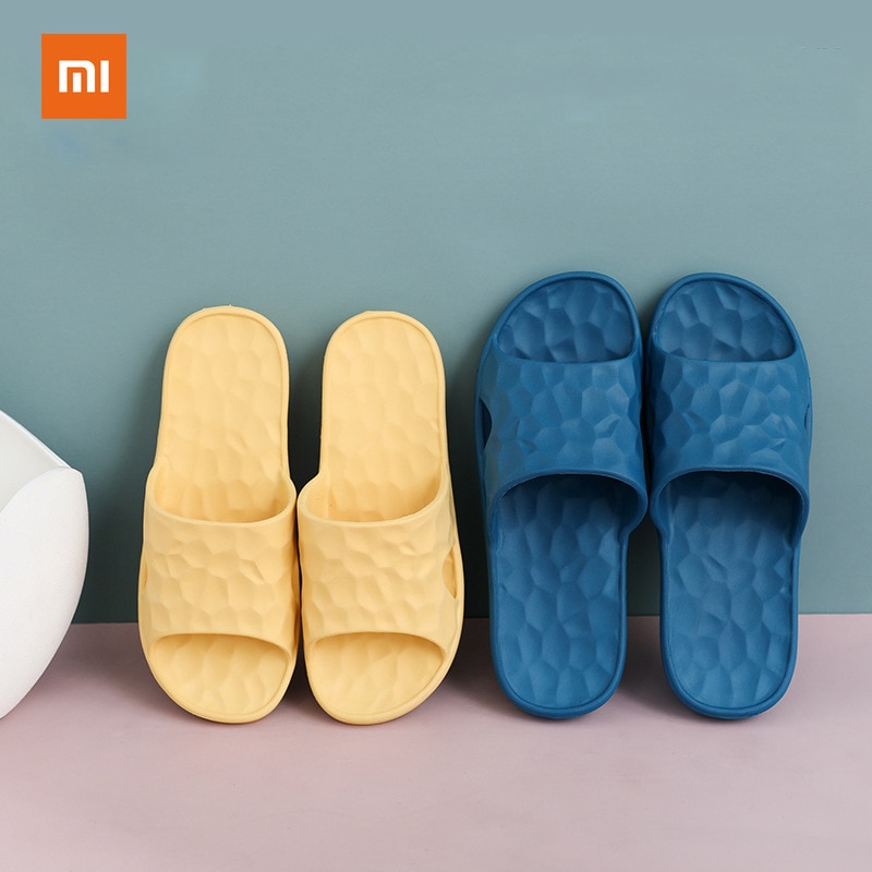 XIAOMI-zapatillas de baño antideslizantes para parejas, pantuflas de fondo suave, a prueba de polvo y ligeras, cómodas y coloridas