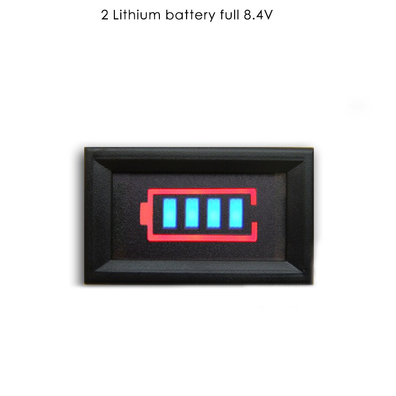 Elbil batterimåler bly-syre og lithium-ion batteri batterikapacitetsindikator bord batterikapacitetsindikator: 8.4v