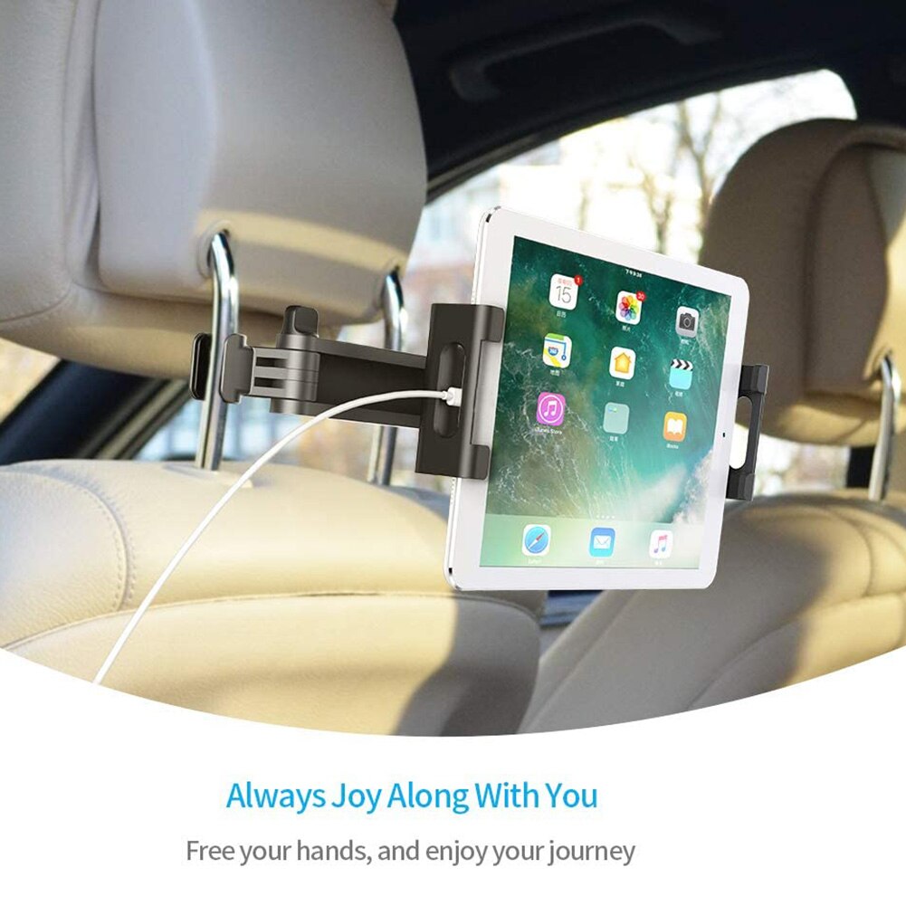 Draaibare auto kussen telefoon houder hoofdsteun tablet houder 360 graden achterbank voor unieke onderdelen draagbare auto ornamenten