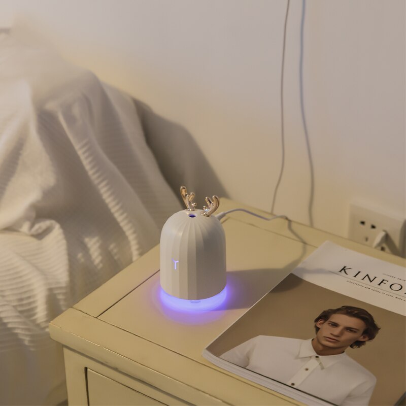 Xiaomi mijia 3 life 220ml ilmankostutin aromi eteerinen öljy diffuusori kotiautoon usb fogger sumukone led vaalea valkoinen pinkki