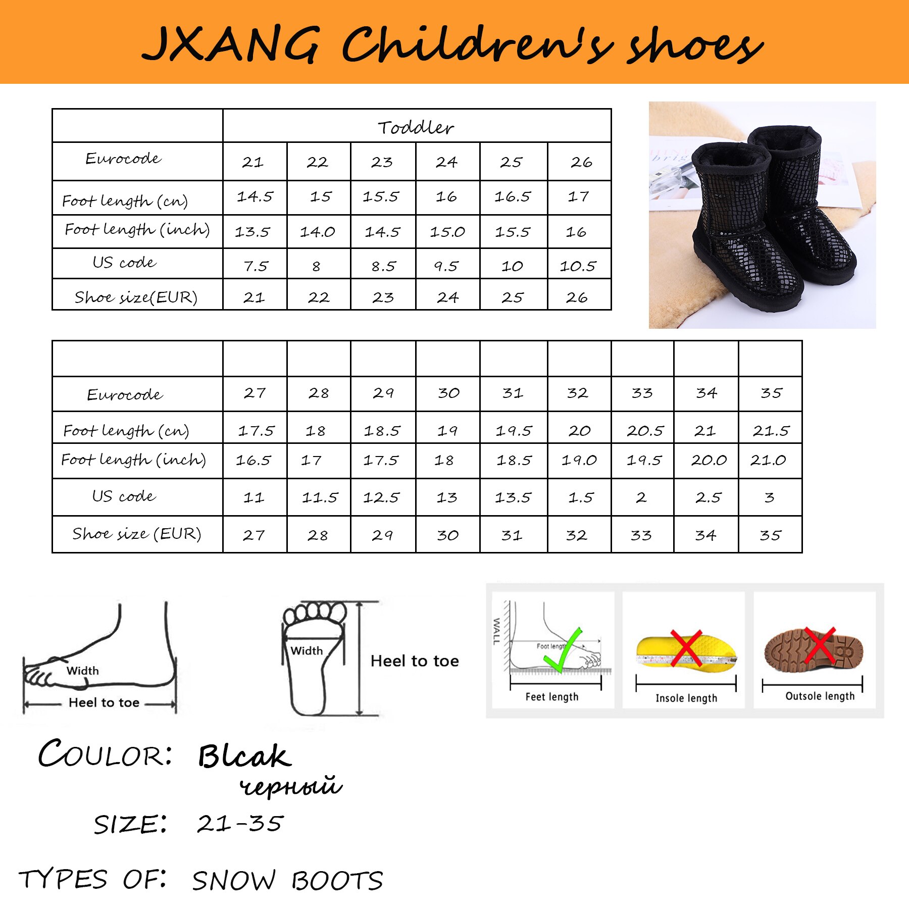 Jxang Australië Classic Verkoop Mode Echt Leer Jongen Meisje Snowboots Winter Bont Waterdichte Kinderschoenen