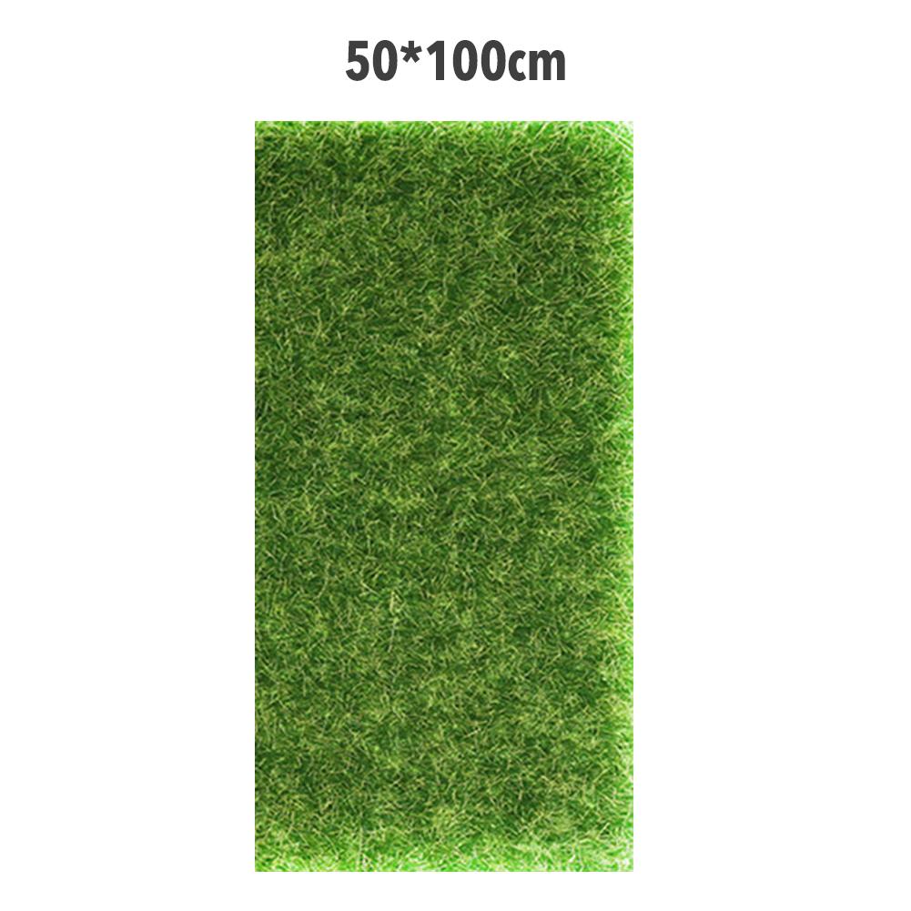 Simulering mossa gräs gräsmatta vägg gröna växter diy konstgräsbräda bröllop mini trädgård mikro landskap dekor tillbehör: 50 x 100 x 1cm