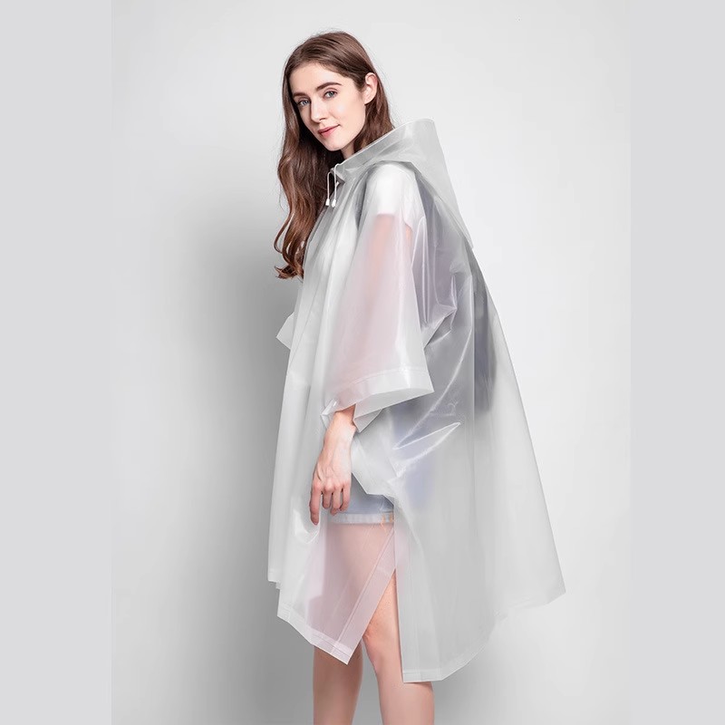 Grote regenponcho 110*130cm eva unisex regenjas verdikte regenjas dames waterdicht heren camping fiets waterdichte regenkleding