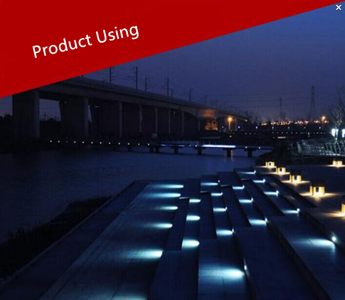Salg! 1 stk utendørs 3w 170*55*70mm led trapper innfelt vegglampe led step lampe led vanntett  ip65 led fotlys
