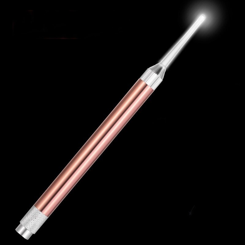 Tragbare Ohr Reinigung Lupe Für Taschenlampe Earpick Ohr Reiniger Ohrenschmalz Entfernung Werkzeuge Ohr Pflege Zubehör Ohr Reinigung Werkzeug Heißer: Champagner-Earpick
